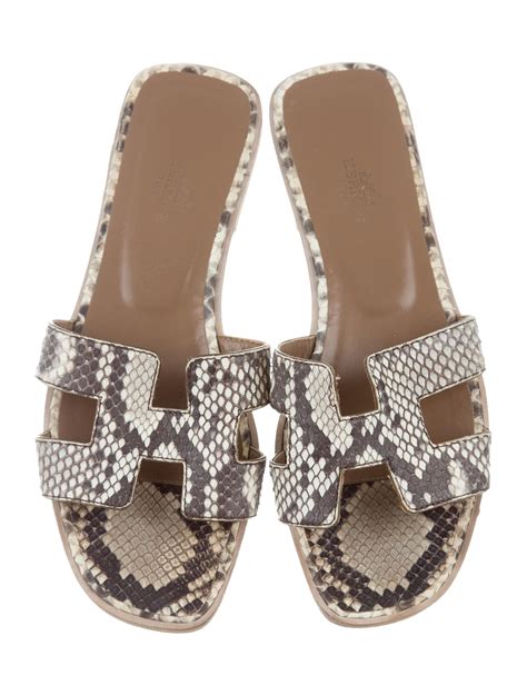 hermes velcro sandals|hermes snakeskin sandals.